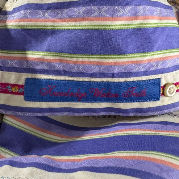 Robert Graham Button Front Shirt Mens Large Striped Long‎ Sleeve TP-3353 - Picture 7 of 12